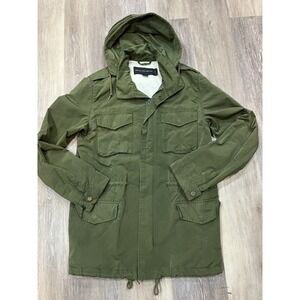 Vintage French Connection Olive Waxed Field Jacket Barbouresque Size M